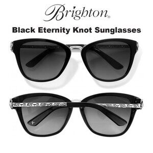 Brighton Eternity Knot Black crystal sunglasses NWoutlet tag 56-18